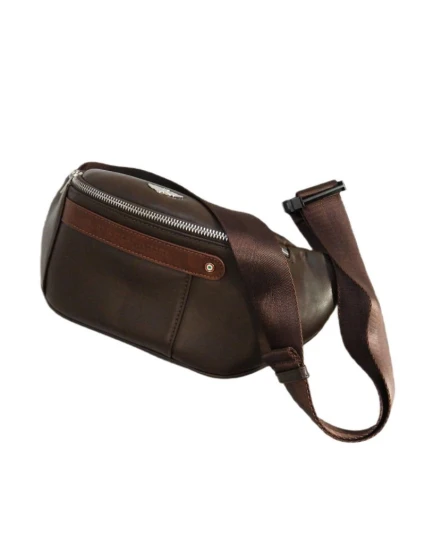 Pánská brašna Aeronautica Militare Waist Bag Brown - AM-393-MORO pánské Pánská brašna Aeronautica Militare Waist Bag Brown - AM-393-MORO pánské