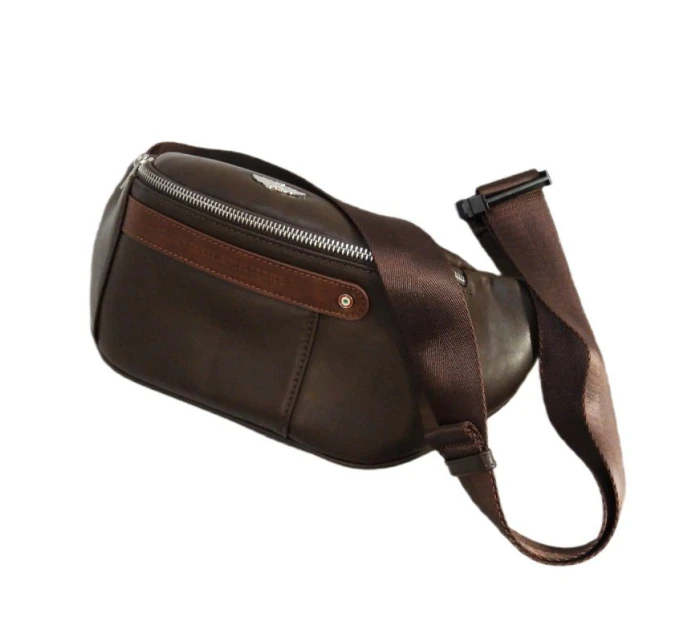 Pánská brašna Aeronautica Militare Waist Bag Brown - AM-393-MORO pánské Pánská brašna Aeronautica Militare Waist Bag Brown - AM-393-MORO pánské