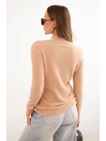 Svetr dámský alpaka s model 21314734 camelový - K-Fashion