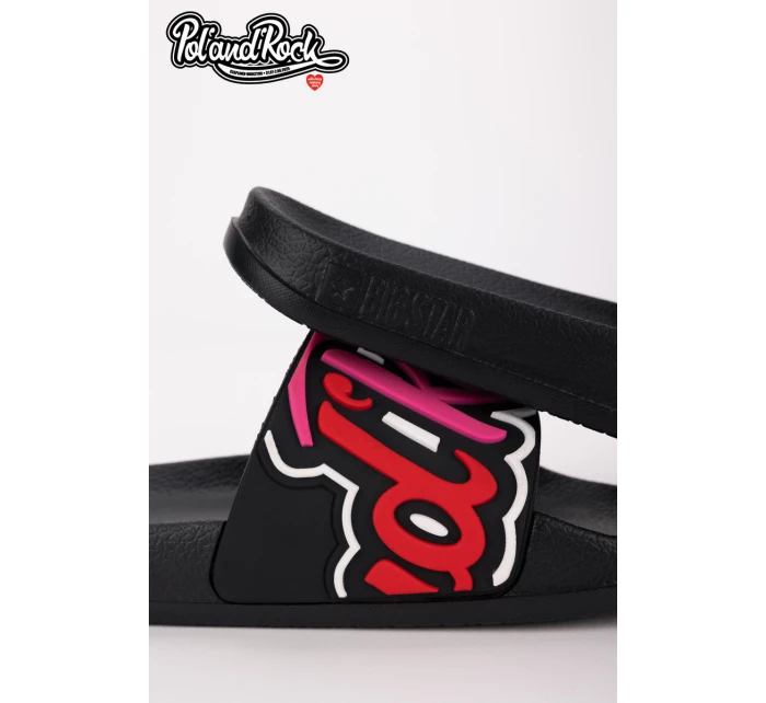 Sandály Pol'and'Rock Festival X Big Star SS174508 Černé Sandály Pol'and'Rock Festival X Big Star SS174508 Černé