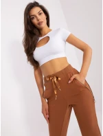 EM DR HW 20 389 teplákové kalhoty.36 světle hnědá EM DR HW 20 389 teplákové kalhoty.36 světle hnědá