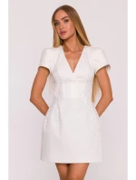 mini šaty krémové model 21296169 - Moe