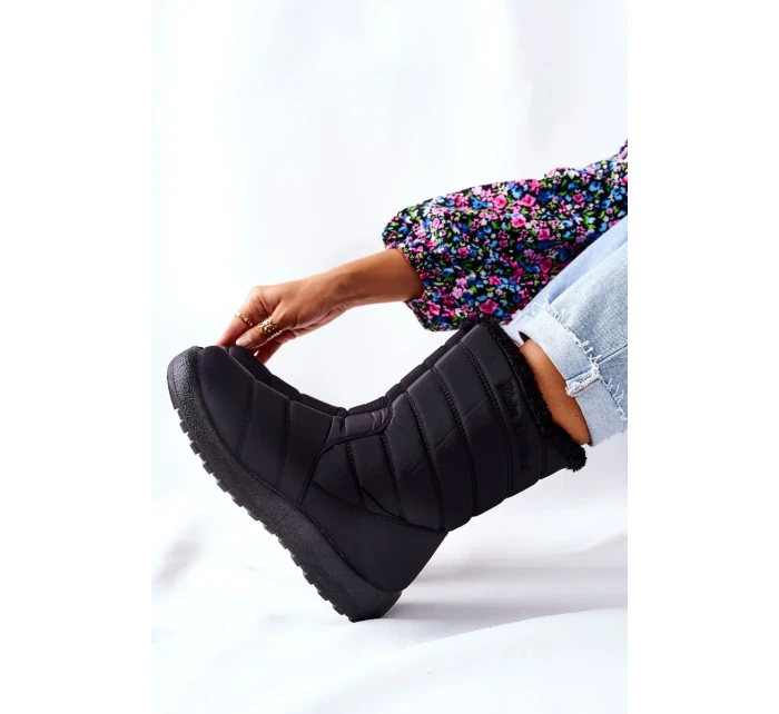 Vysoké Dámské Sněhule Černé Luxina