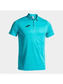 Pánské polo tričko Joma Polo Shirt Hobby S/S Fluor Turquoise