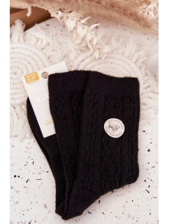 Dámské vlněné ponožky – černé