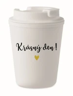 KRÁSNÝ DEN! - bílý termohrnek 300 ml