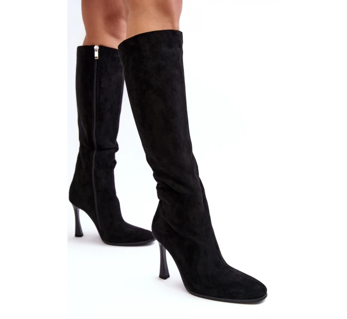 Kozačky na podpatku  model 188529 Step in style