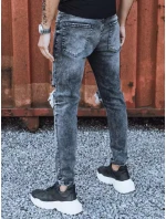 Pánské tmavě šedé džínové kalhoty model 21965791 - Dstreet