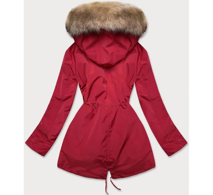 DAMSKA KURTKA ZIMOWA NA MISIU BEŻ model 21242902 - MHM DAMSKA KURTKA ZIMOWA NA MISIU BEŻ model 21242902 - MHM