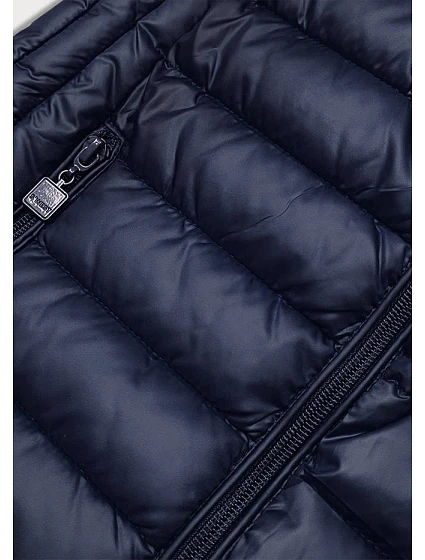 Tmavě modrá dámská vesta se stojáčkem model 16305054 - S'WEST