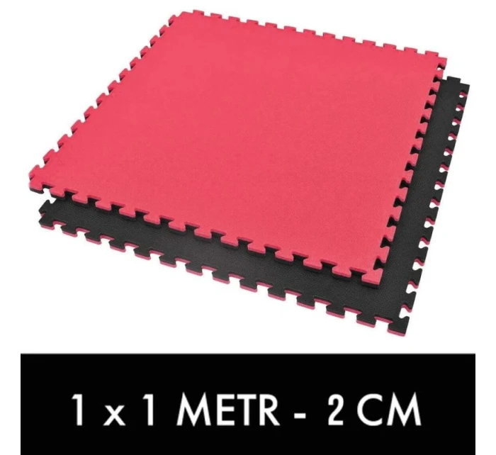 Cvičební podložka s certifikátem bezpečnosti - Puzzle 1x1m - Tatami 2 cm