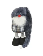 DEKORATIVNÍ TRPASLÍK NA TELESKOPU 38-88CM ŠEDÝ