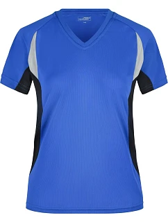 Daiber JN 390 Dámské běžecké tričko s výstřihem do V 02.0390 royal/black
