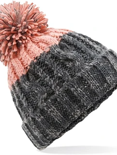 Beechfield B 437 Čepice Apres 53.0437 graphite grey/blush