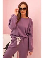 Komplet mikina + kalhoty máslový fialový Komplet mikina + kalhoty máslový fialový