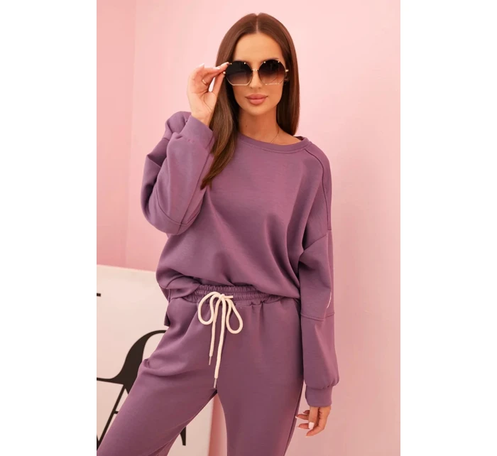 Komplet mikina + kalhoty máslový fialový Komplet mikina + kalhoty máslový fialový