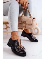 Elegantní Kožené Boty S model 21575866 černe Cindy - Boto