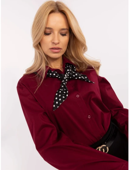 Koszula DHJ KS model 20752456 bordowy - FPrice Koszula DHJ KS model 20752456 bordowy - FPrice