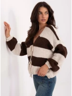 Sweter MI SW model 21334883 brązowy - FPrice Sweter MI SW model 21334883 brązowy - FPrice