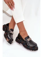 Lakované dámské mokasíny Artiker – černé