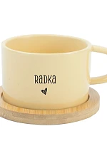 Radka - žlutý hrníček makronka 200 ml