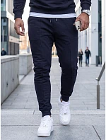 Pánská nezateplená mikina s kapucí, tmavě modrá, FashionStreet AX0673 Pánská nezateplená mikina s kapucí, tmavě modrá, FashionStreet AX0673