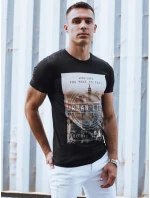 Pánské černé tričko Dstreet model 21975919 - FashionStreet