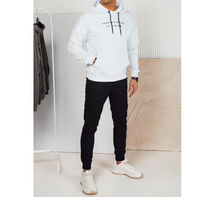 Pánská bílá mikina s potiskem Dstreet model 21976144 - FashionStreet Pánská bílá mikina s potiskem Dstreet model 21976144 - FashionStreet
