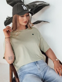 MILOV dámské tričko pistáciové FashionStreet RY2541