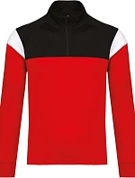 Kariban ProAct PA 388 Dětská tréninková mikina s 1/4 zipem 20.P388 sporty red/black
