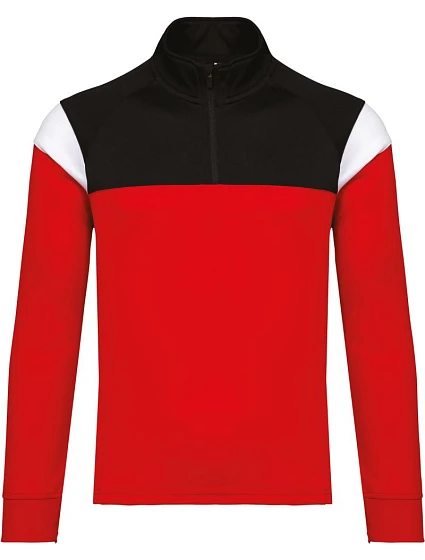 Kariban ProAct PA 388 Dětská tréninková mikina s 1/4 zipem 20.P388 sporty red/black Kariban ProAct PA 388 Dětská tréninková mikina s 1/4 zipem 20.P388 sporty red/black