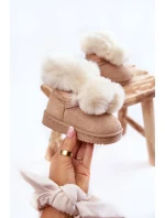 Dětské teplé sněhule Světle béžová model 21600365 - Boto