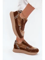 Dámské Semišové Tenisky Big Star OO274A313 HI-POLY SYSTEM Hnědé Leopardí Dámské Semišové Tenisky Big Star OO274A313 HI-POLY SYSTEM Hnědé Leopardí