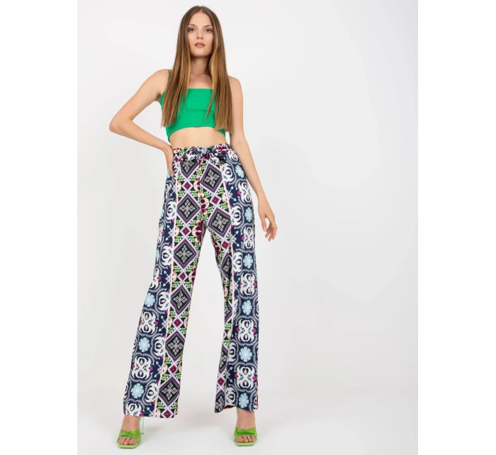 DHJ SP 13587 kalhoty.66P černá a modrá