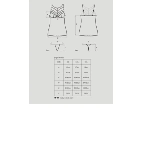 Košilka model 1980318 chemise XXL - Obsessive