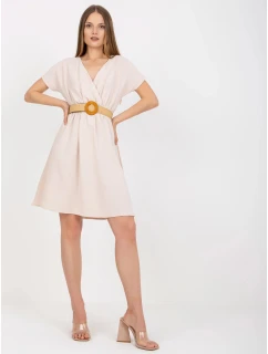 Dámské šaty CA SK model 21122199 Světle béžová - Rue Paris