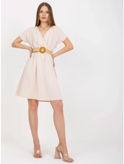 Dámské šaty CA SK 6308.55 Světle béžová - Rue Paris