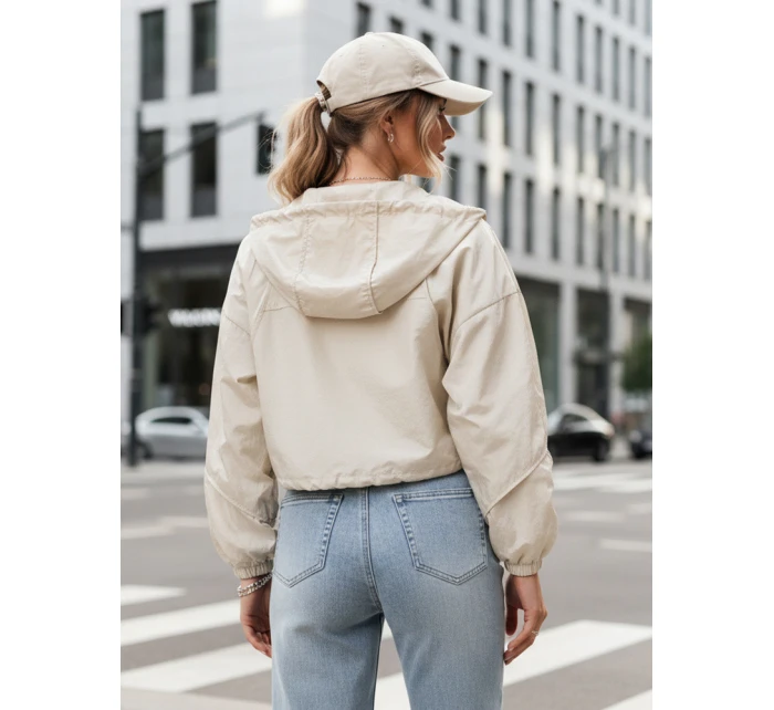 Dámská přechodná bunda s kapucí bílá Dstreet model 21974222 - FashionStreet Dámská přechodná bunda s kapucí bílá Dstreet model 21974222 - FashionStreet