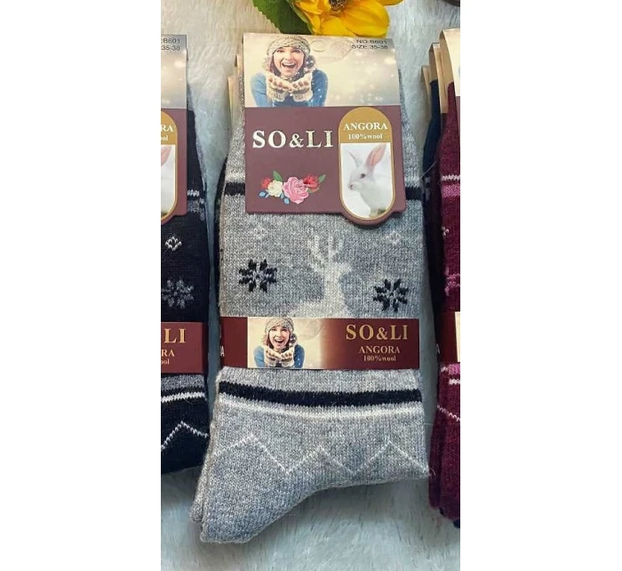 WiK 002 dámské ponožky Angora 111 35-42