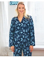 Pyžamo Key LNS 533 B26, dlouhé rukávy, velikosti S–XL, rozepínací Pyžamo Key LNS 533 B26, dlouhé rukávy, velikosti S–XL, rozepínací