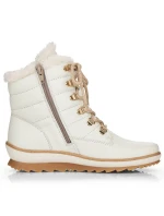 Kožené nepromokavé zateplené boty W white model 21391182 - Rieker