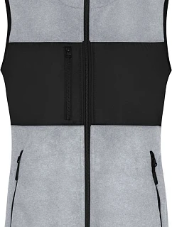 Daiber JN 1309 Dámská fleecová vesta 02.1309 light melange/black