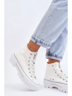 Látkové tenisky na platformě Big Star Bílá model 21610375 - Big Star Shoes