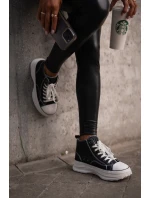 Zateplené Dámské Tenisky Na Platformě Eko Kůže Big Star OO274068 Růžové Zateplené Dámské Tenisky Na Platformě Eko Kůže Big Star OO274068 Růžové