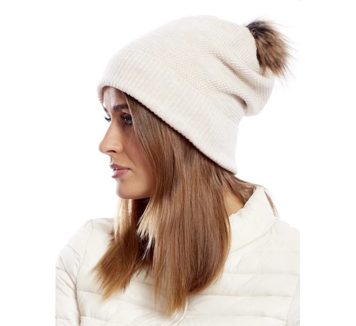 Dámská čepice AT CZ 171701.37 světle béžová Dámská čepice AT CZ 171701.37 světle béžová