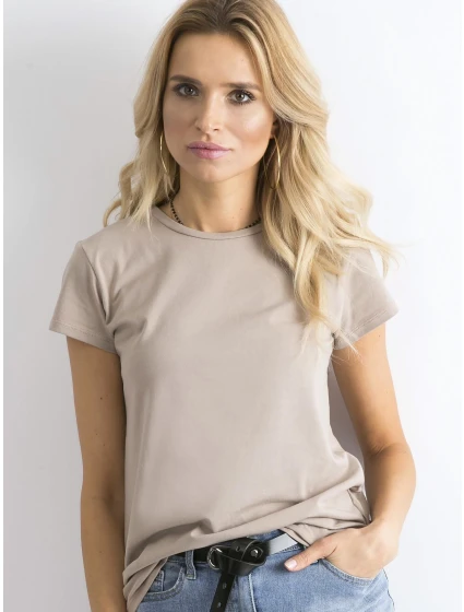 T shirt RV TS model 21192721 beżowy - FPrice T shirt RV TS model 21192721 beżowy - FPrice