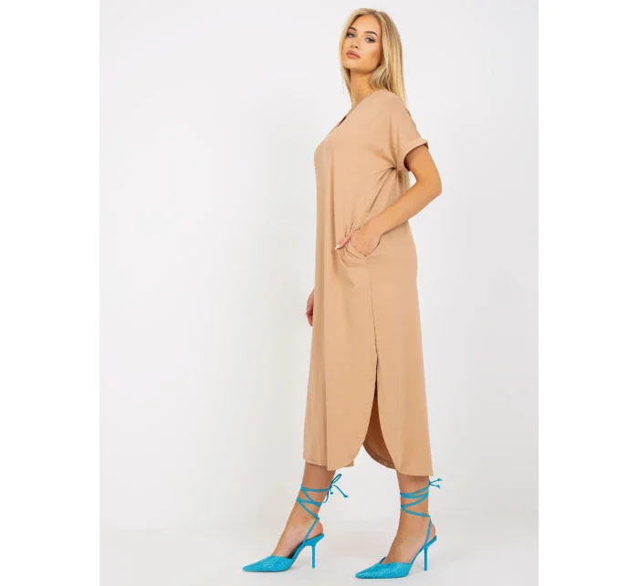 Šaty TW SK OB031.11 velbloud Šaty TW SK OB031.11 velbloud