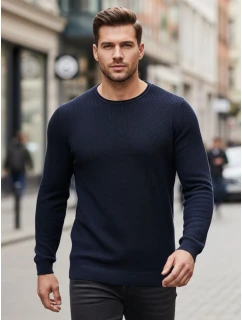 Pánský tmavě modrý svetr model 21995049 - FashionStreet