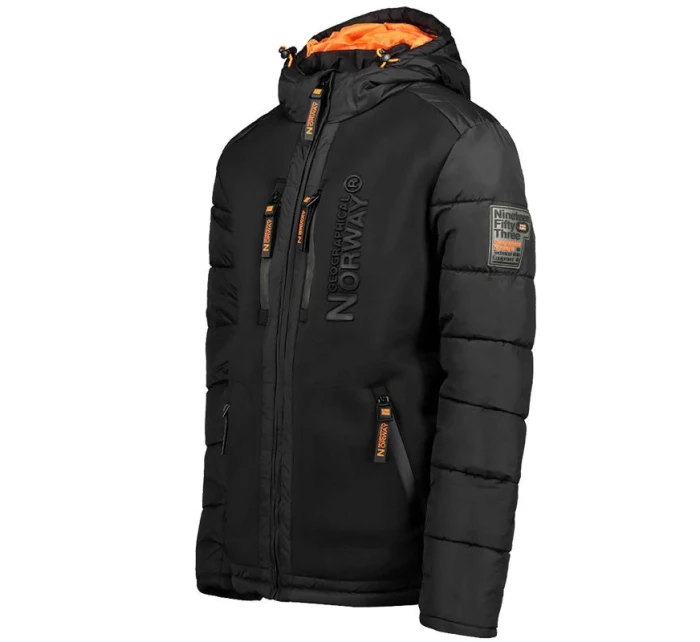 Geographical Norway pánská bunda BEACHWOOD BLACK-FORANGE DB MEN 068 BS4 BLACK (WU6631H/GN-NOIR)