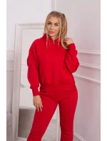 Zateplený set roláku a kapuce červený Zateplený set roláku a kapuce červený